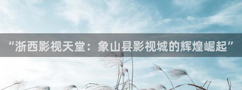 理论片迅播影院：“浙西影视天堂：象山县影视城的辉煌崛起”